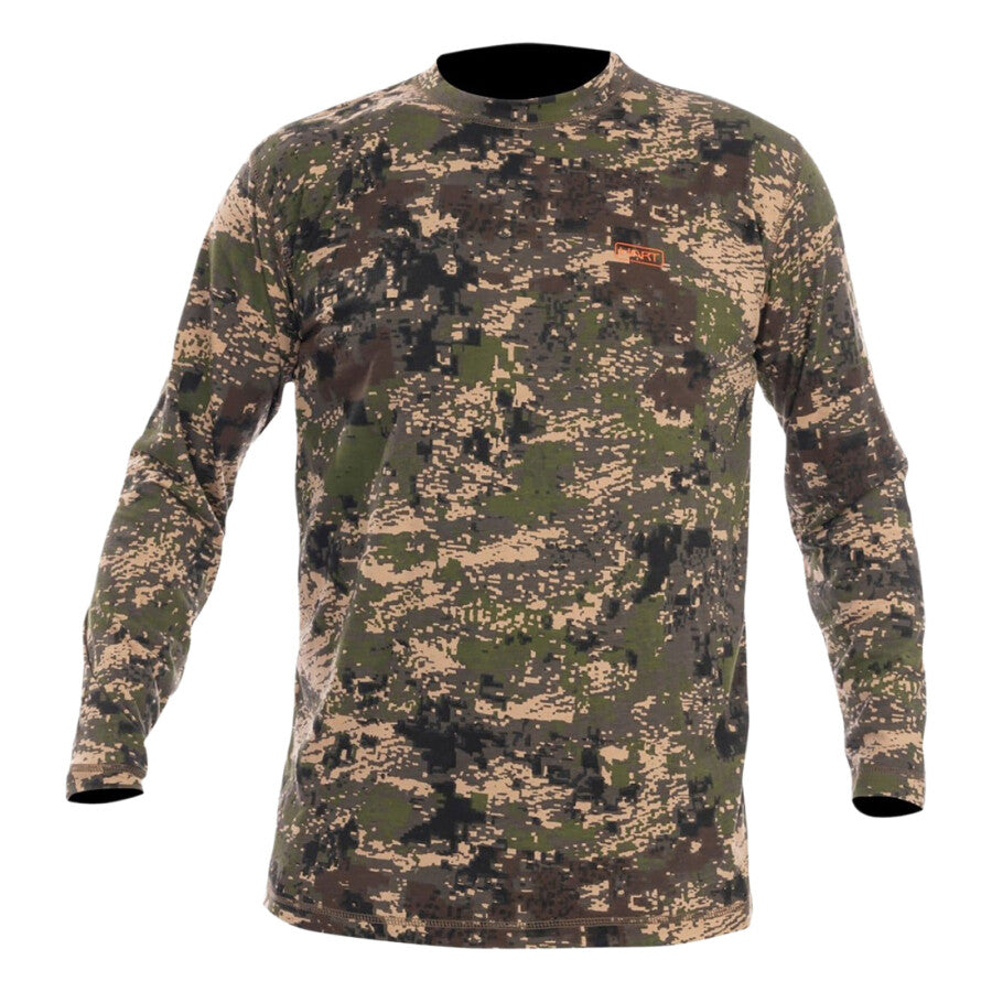 HART Lodge-L shirt met lange mouwen — Pixel Forest — maat XXL