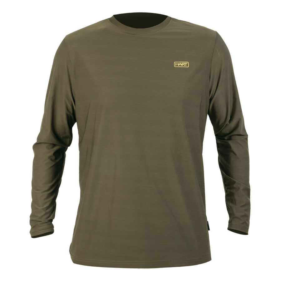 HART Ural-TL shirt met lange mouwen — groen — maat M