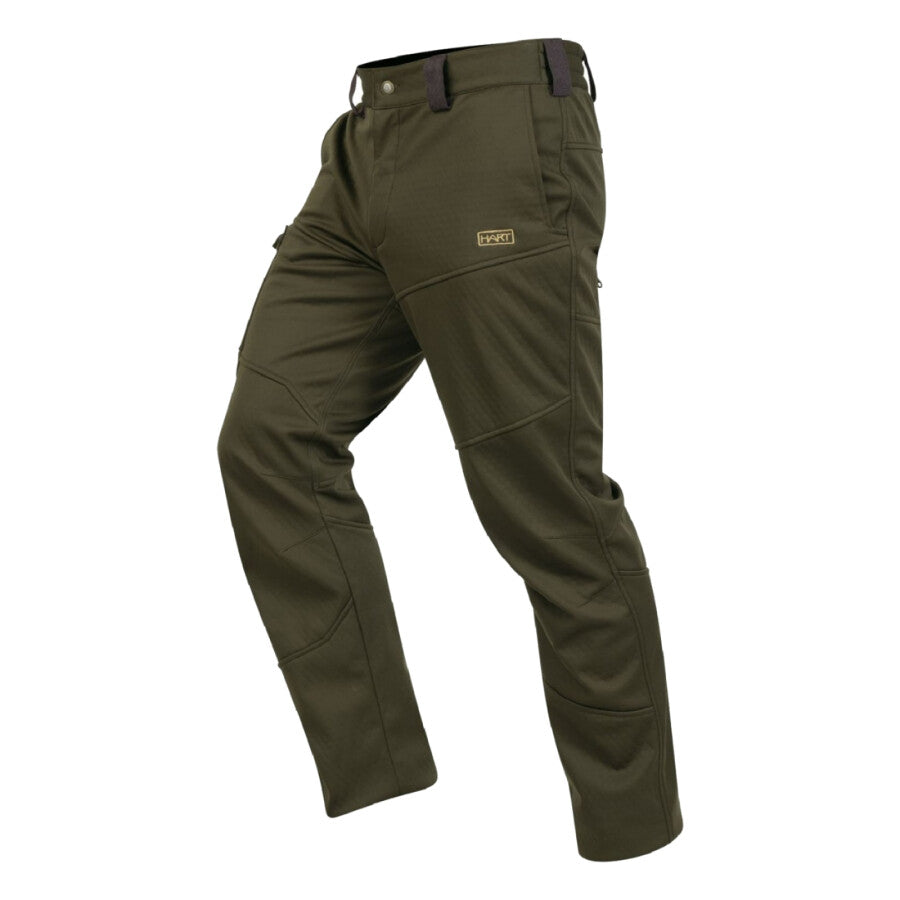 Hart Mens Trousers Aizke-T, Dark Olive