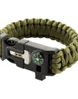 M-Tac paracord bracelet with spark cutter, compass and whistle