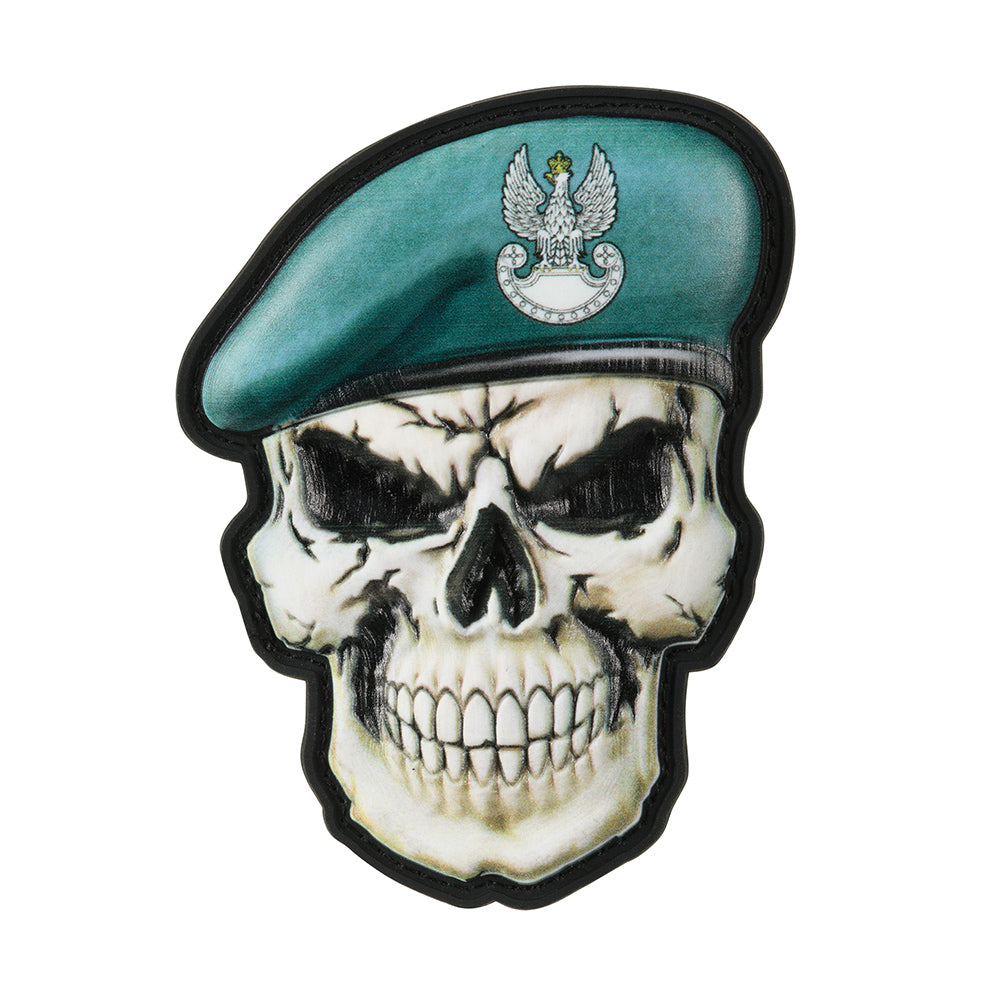 Patch skull in beret Poland (Land Forces) - Image 1