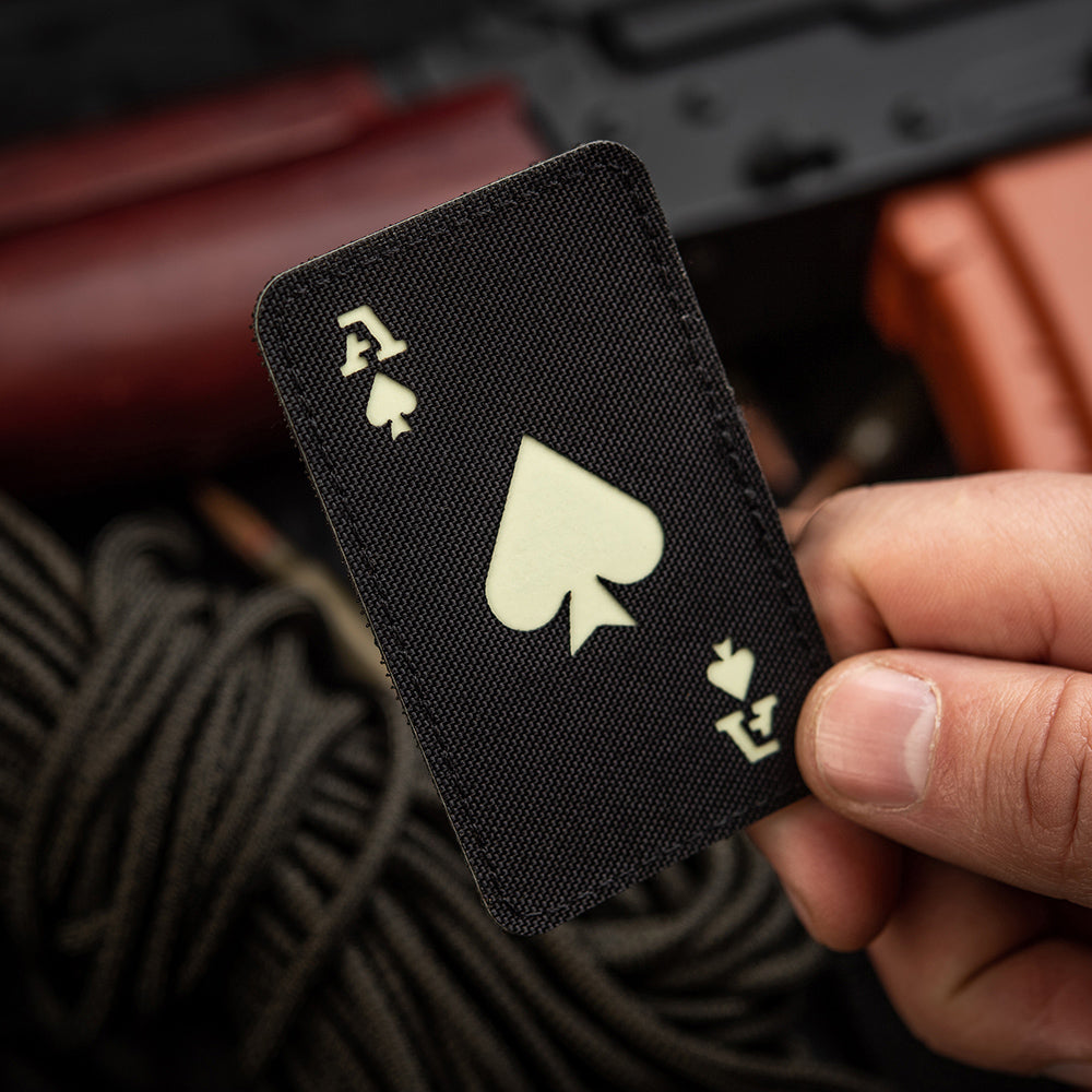 Patch Ace of Spades Laser Cut