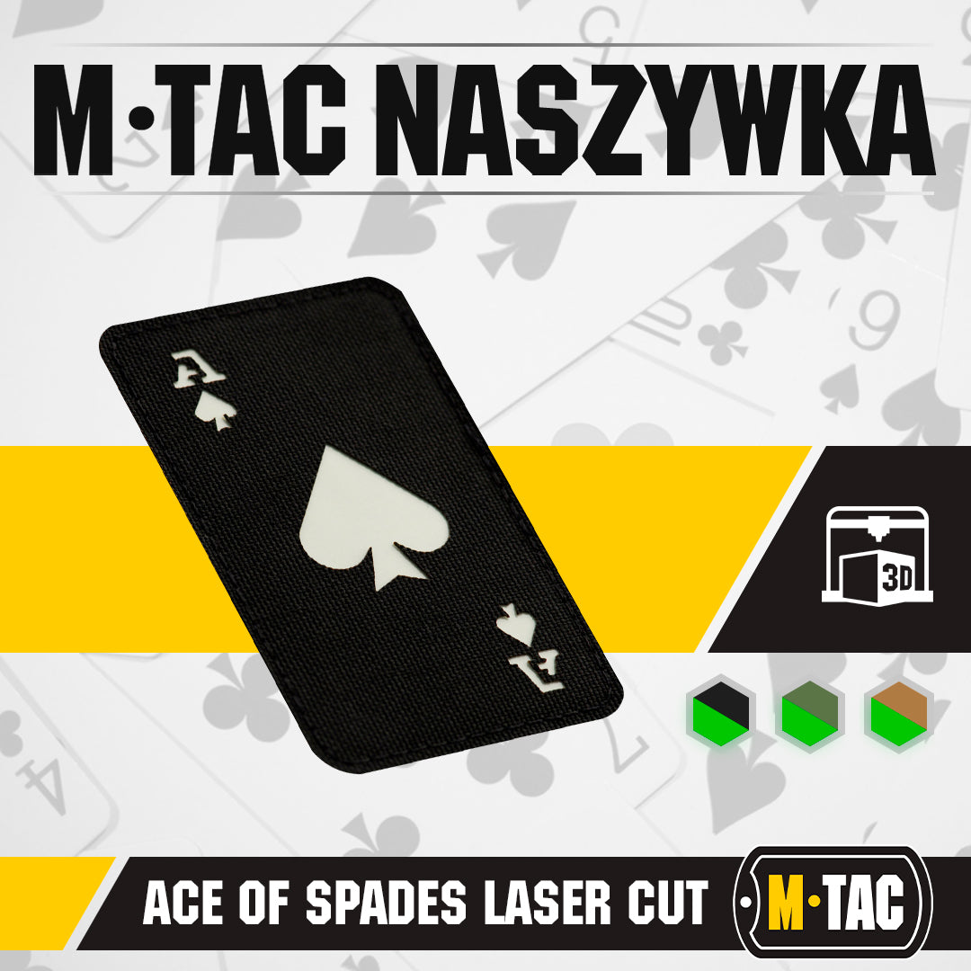 Patch Ace of Spades Laser Cut