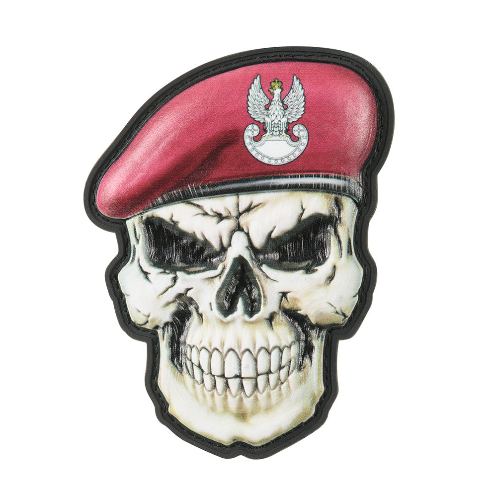 Patch skull in beret Poland (Airborne forces) - Image 2