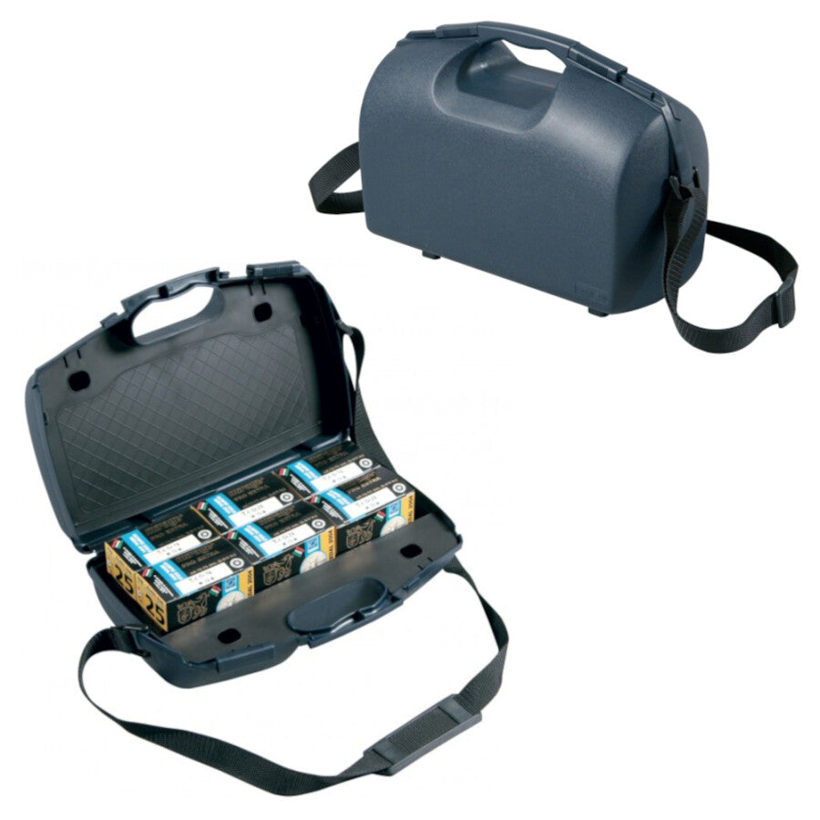 Negrini Case Economy 360x200x150mm Hard Plastic for 150 Shotshells - Dark Blue