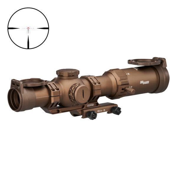 Sig Sauer RS Tango MSR, 1-10x26, 34mm, FFP, Illuminated MSR BDC10 Reticl, 0.5 MOA Capped, Coyote Tan w/ 1.535 MSR-Mount