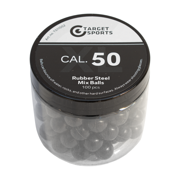 Target Sports AA .50 Rubber Steel Mix Balls Jar p/100