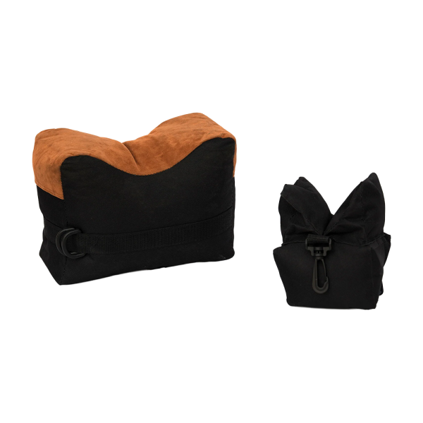 Target Sports Gun Rest Bag Leather Front and Rear