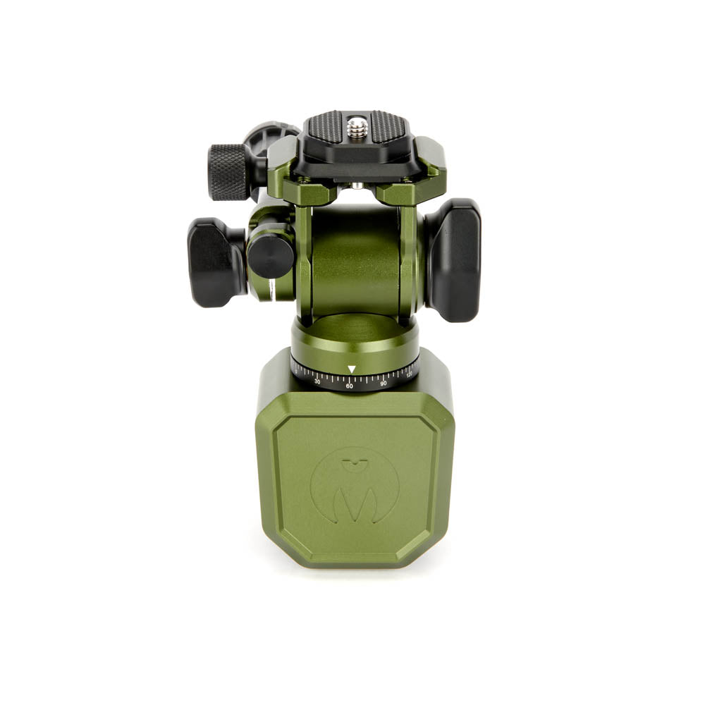 3 Legged Thing Window Mount Clamp met AirHed Trinity — mosgroen